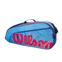 Sac de raquettes de tennis pour enfants Wilson  Junior 3 Pack Blue/Orange