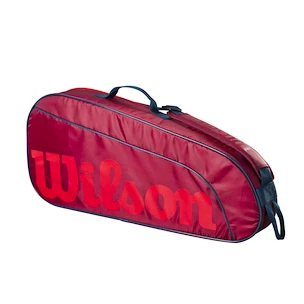 Sac de raquettes de tennis pour enfants Wilson  Junior 3 Pack Red/Infrared