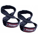 Sangles pour tirage de force Power System  Lifting Straps Figure 8 Silové Popruhy Trhačky Červené