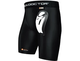 Short avec suspensoir Shock Doctor BioFlex Cup Black Senior