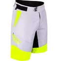 Short de cyclisme pour homme Force  Storm grey/yellow