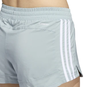 Short pour femme adidas  Pacer Woven 3-Stripes Magic Grey XS