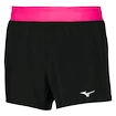 Short pour femme Mizuno Alpha 4.5 Short Black/Pink Peacock M