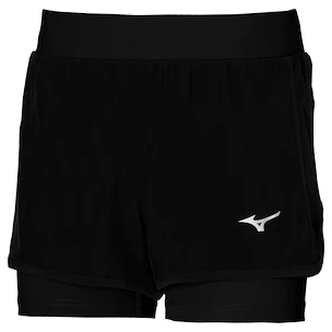 Short pour femme Mizuno  ER 2in1 Short Black