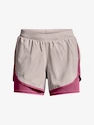 Short pour femme Under Armour  Fly By Elite 2-in-1 Short-GRY