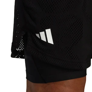 Short pour homme adidas  Melbourne Tennis Two-in-One 7-inch Shorts Black XXL