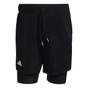 Short pour homme adidas  Melbourne Tennis Two-in-One 7-inch Shorts Black XXL