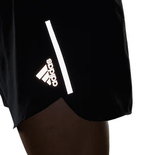 Short pour homme adidas  Run Fast Reflective Split Shorts Black S