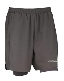 Short pour homme CCM 2 IN 1 Training Short Charcoal