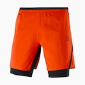 Short pour homme Salomon Cross Twinskin Shorts Fiery Red XL