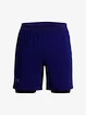 Short pour homme Under Armour  LAUNCH 7'' 2-IN-1 SHORT-BLU