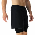 Short pour homme UYN  RUNNING EXCELERATION OW PERFORMANCE 2IN1 SHORT Black