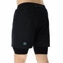 Short pour homme UYN  RUNNING EXCELERATION OW PERFORMANCE 2IN1 SHORT Black