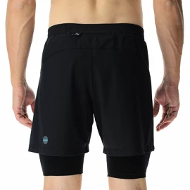 Short pour homme UYN RUNNING EXCELERATION OW PERFORMANCE 2IN1 SHORT Black