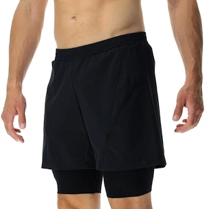 Short pour homme UYN  RUNNING EXCELERATION OW PERFORMANCE 2IN1 SHORT Black