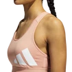 Soutien-gorge pour femme adidas  Believe This Medium Support Workout Logo Ambient Blush