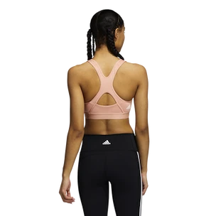 Soutien-gorge pour femme adidas  Believe This Medium Support Workout Logo Ambient Blush