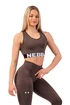 Soutien-gorge pour femme Nebbia  Medium Impact Cross Back Sports Bra 410 brown