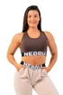 Soutien-gorge pour femme Nebbia  Medium Impact Cross Back Sports Bra 410 brown