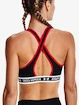 Soutien-gorge pour femme Under Armour  Crossback Mid Block-RED