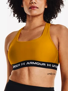 Soutien-gorge pour femme Under Armour  Crossback Mid Bra-GLD