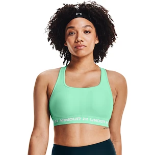 Soutien-gorge pour femme Under Armour  Crossback Mid Bra-GRN S