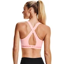 Soutien-gorge pour femme Under Armour  Crossback Mid Bra pink