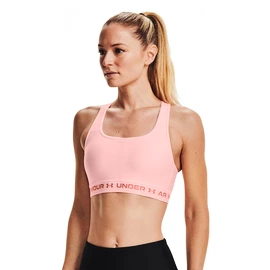 Soutien-gorge pour femme Under Armour Crossback Mid Bra pink