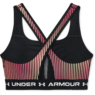 Soutien-gorge pour femme Under Armour  Crossback Mid Print-BLK