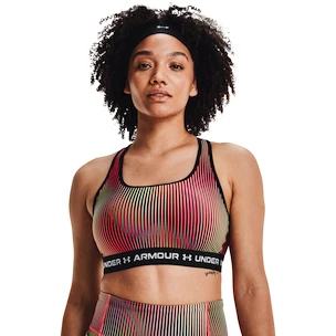 Soutien-gorge pour femme Under Armour  Crossback Mid Print-BLK