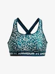 Soutien-gorge pour femme Under Armour  Crossback Mid Print-GRN