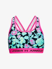 Soutien-gorge pour femme Under Armour G Crossback Mid Printed-BLK