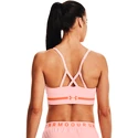 Soutien-gorge pour femme Under Armour  Seamless Low Long Htr Bra pink Beta Tint