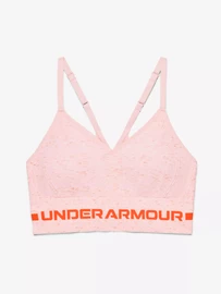 Soutien-gorge pour femme Under Armour Seamless Low Long Htr Bra pink Beta Tint