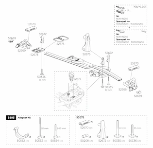 Support de roue arrière de secours Thule  52959