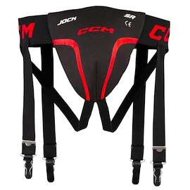 Suspensoir CCM Jock Combo Black/Red Junior