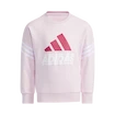 Sweat-shirt pour enfant adidas  Graphic Crew Neck Clear Pink 122 cm