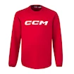 Sweat-shirt pour enfant CCM  LOCKER ROOM FLEECE CREW Red