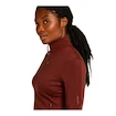 Sweat-shirt pour femme Icebreaker Merino 260 Quantum IV LS Zip Port/Cedar Wood