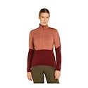 Sweat-shirt pour femme Icebreaker Merino 400 RealFleece Descender LS Z Cedar Wood/Port/Cb