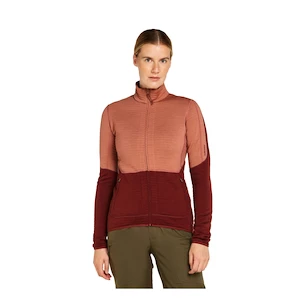 Sweat-shirt pour femme Icebreaker Merino 400 RealFleece Descender LS Z Cedar Wood/Port/Cb