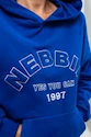 Sweat-shirt pour femme Nebbia  Branded Oversized Hoodie blue