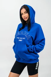 Sweat-shirt pour femme Nebbia Branded Oversized Hoodie blue