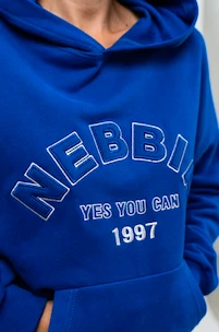 Sweat-shirt pour femme Nebbia  Branded Oversized Hoodie blue