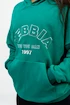 Sweat-shirt pour femme Nebbia  Branded Oversized Hoodie green