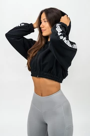 Sweat-shirt pour femme Nebbia  Cropped Zip-Up Hoodie black