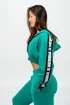 Sweat-shirt pour femme Nebbia  Cropped Zip-Up Hoodie green