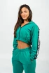 Sweat-shirt pour femme Nebbia  Cropped Zip-Up Hoodie green