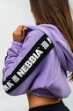 Sweat-shirt pour femme Nebbia  Cropped Zip-Up Hoodie purple