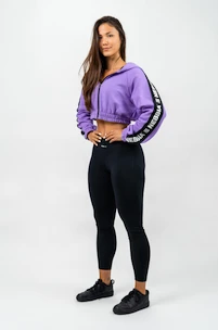 Sweat-shirt pour femme Nebbia  Cropped Zip-Up Hoodie purple